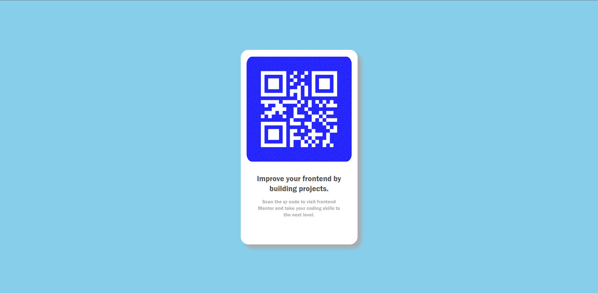 QR card